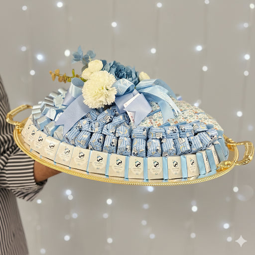 BABY BOY GOLDEN TRAY