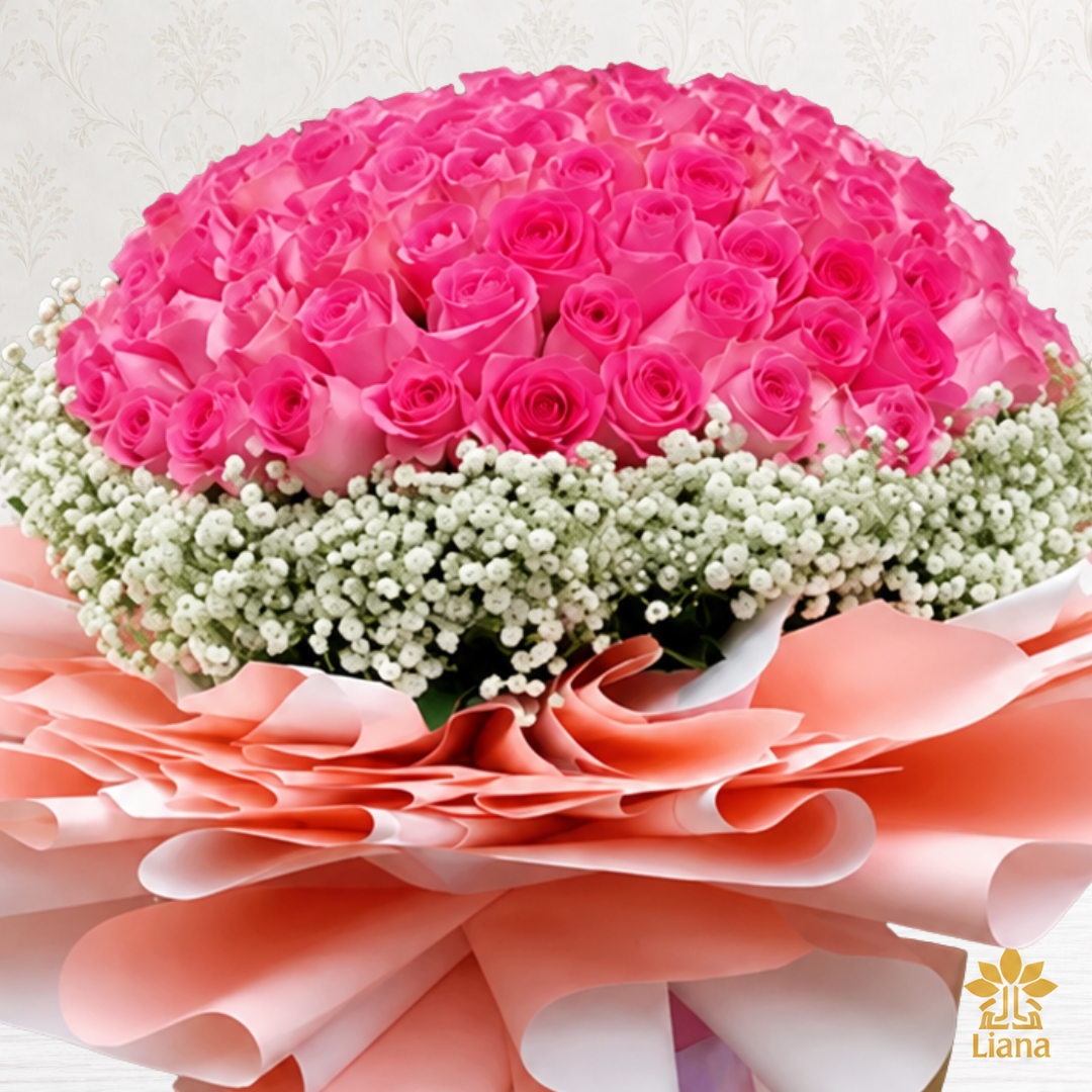 PINK ROSE BOUQUET 100S