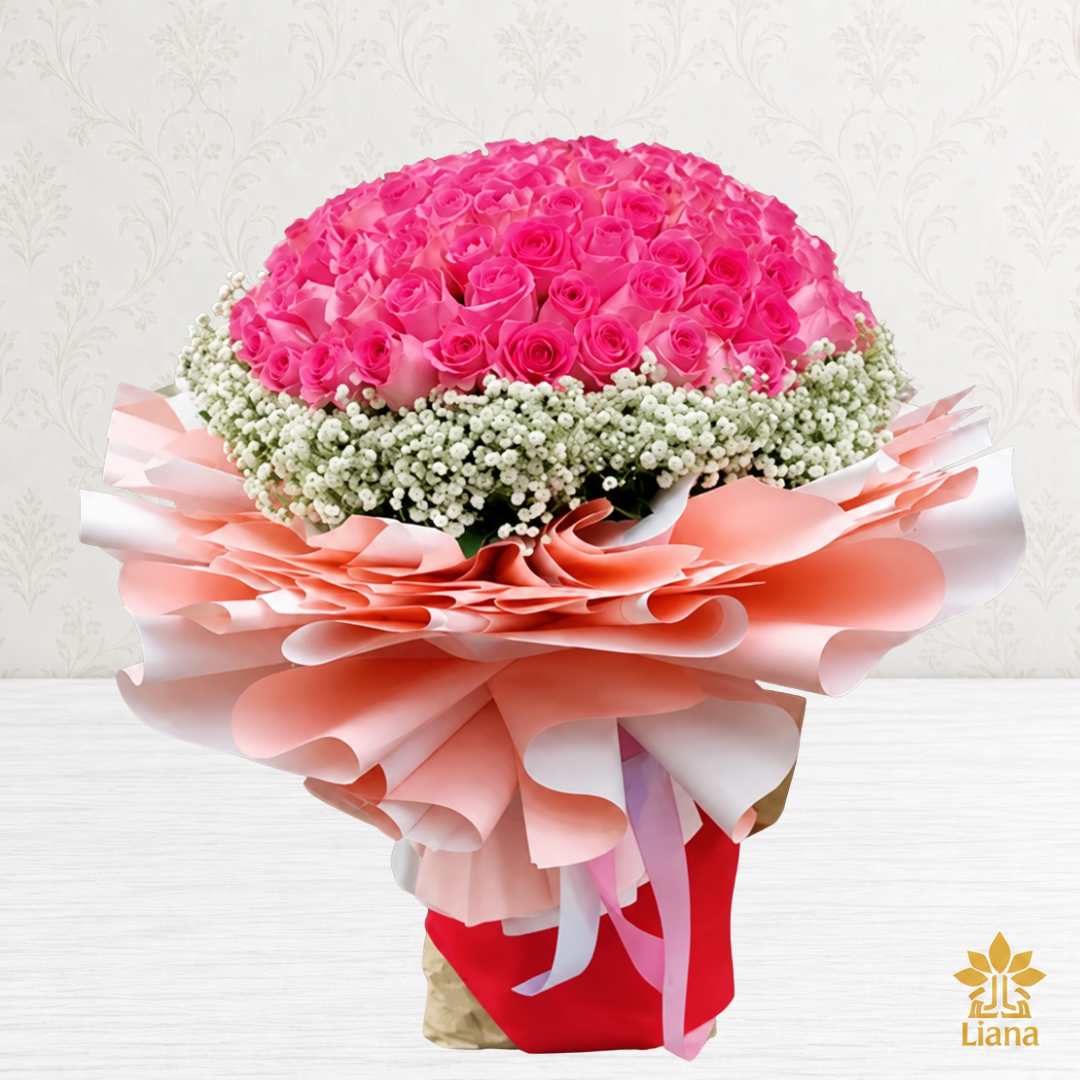 PINK ROSE BOUQUET 100S