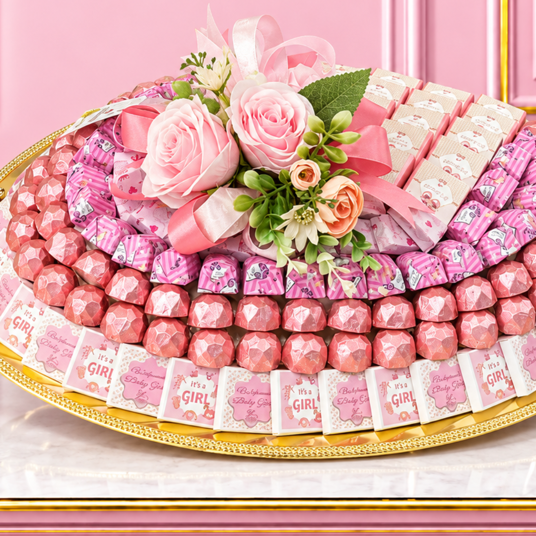 BABY GIRL OVAL TRAY