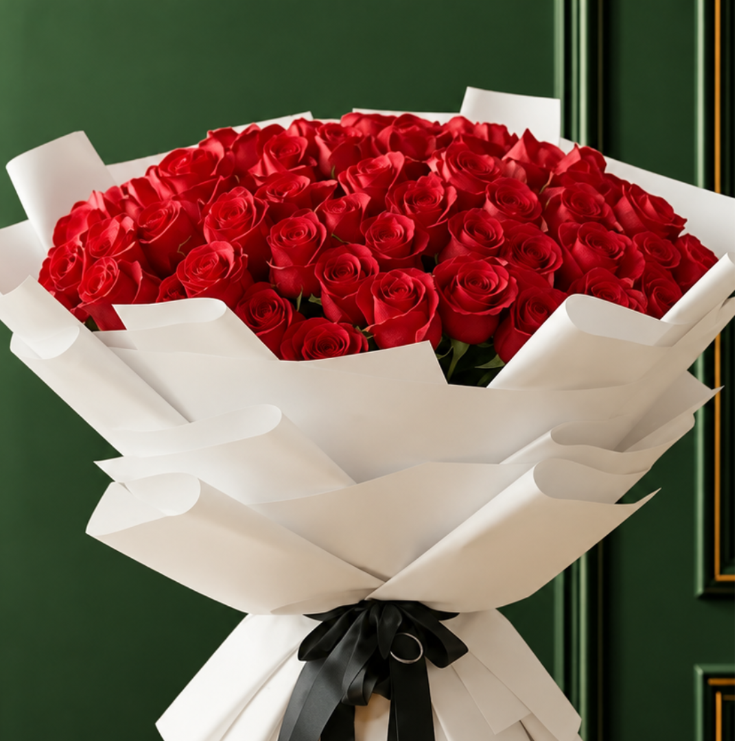 100 RED ROSES
