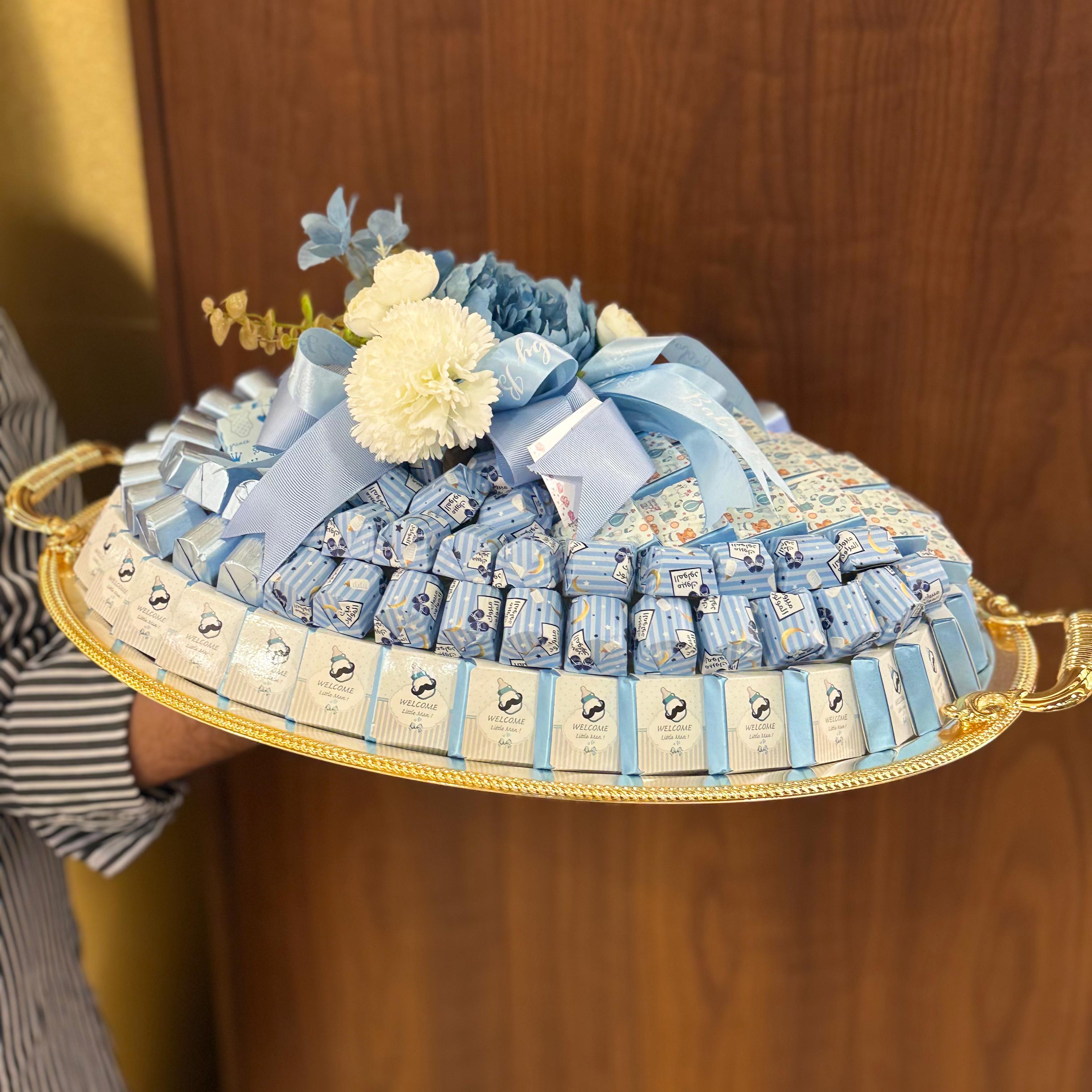 BABY BOY GOLDEN TRAY