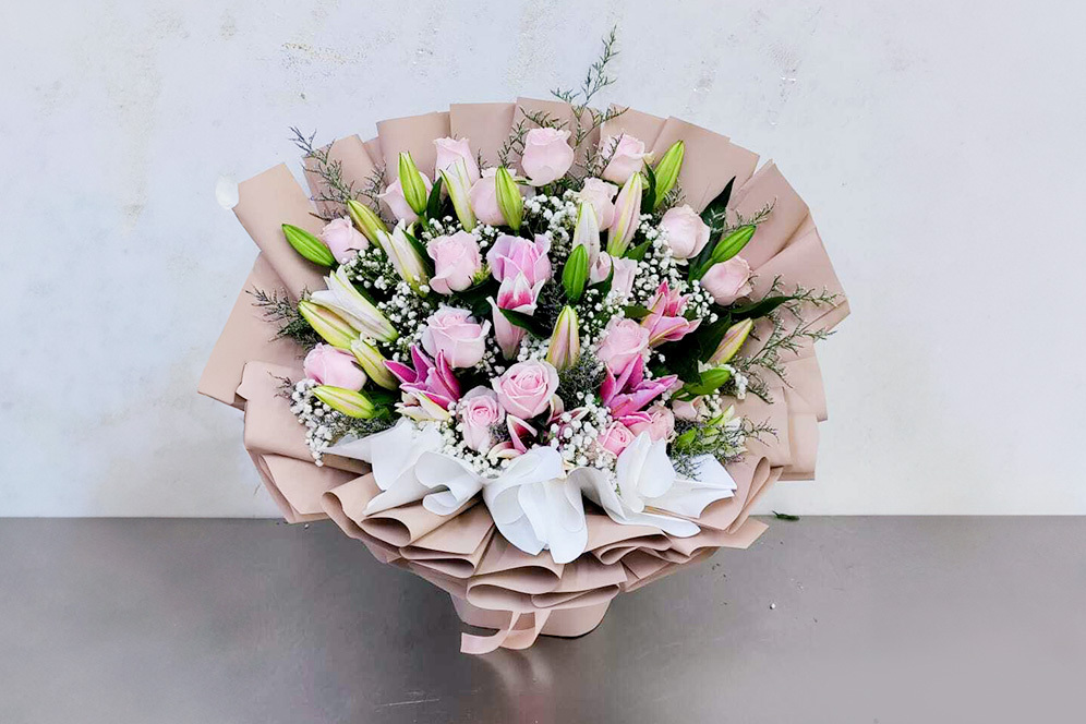 rose flower bouquet, affordable flower bouquet